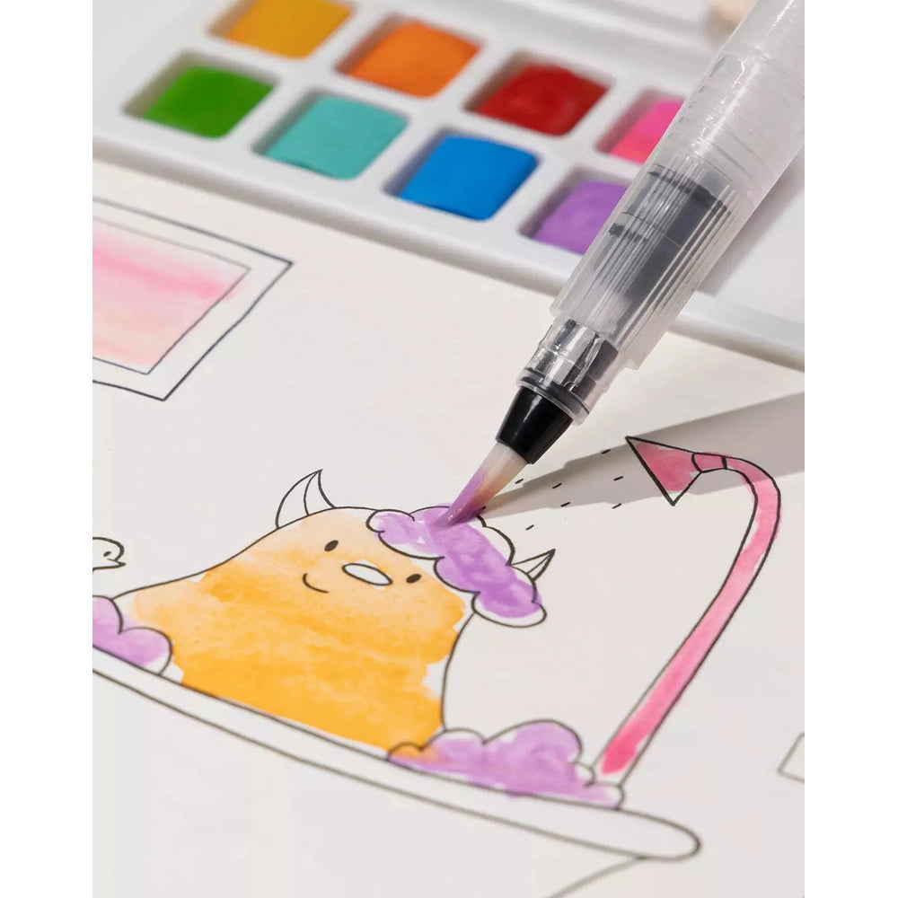 Coco Village Watercolor Painting Book - 30 pages