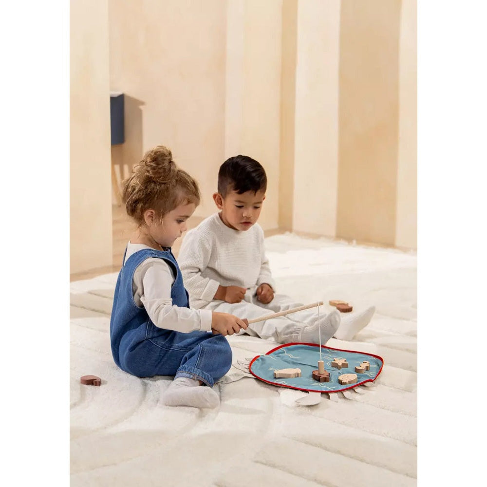 Coco Village Wooden Fishing Game with Bag