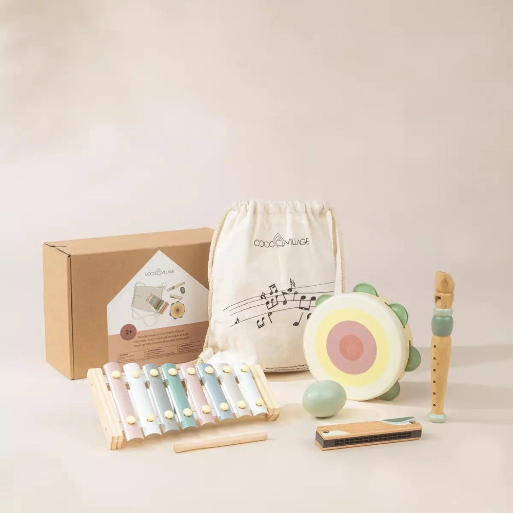 Coco Village Wooden Musical Instruments Playset