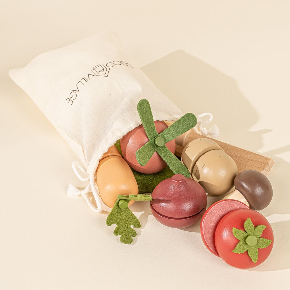 Coco Village Wooden Vegetables Playset