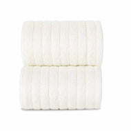 Condor Basic Rib Knee High Socks Cream