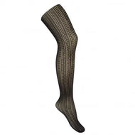 Condor Openwork Pantyhose Black