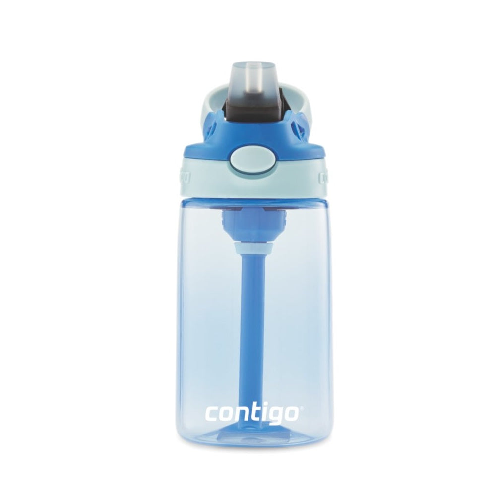 Contigo 14 oz blue Cotton Candy Gummy water bottle with straw