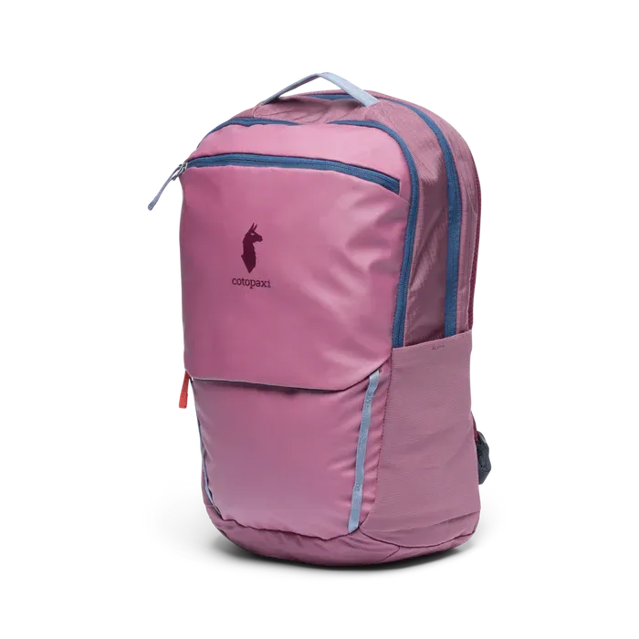 Cotopaxi Allpa 26L Daypack in Pink with blue zipper trim