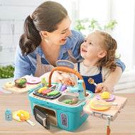 Cute Stone Kids Picnic & Kitchen Playset Blue