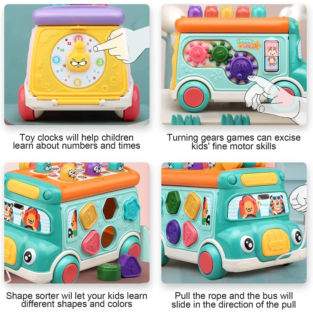 Cute Stone Multifunctional Bus Toys