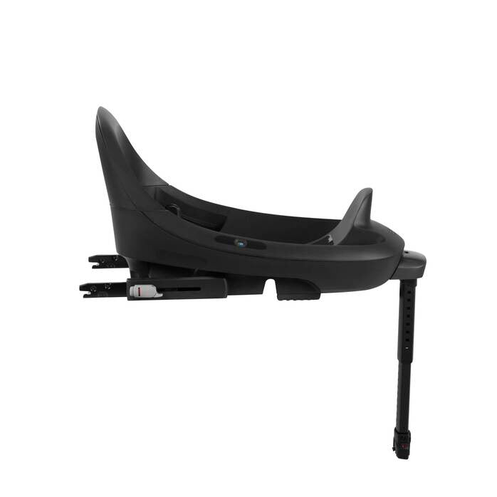 CYBEX Cloud G Load Leg Base in black with adjustable load leg for infant car seat.