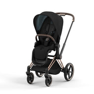 Cybex Priam 4 Stroller Rose Gold/Brown Frame And Sepia Black Seat Pack