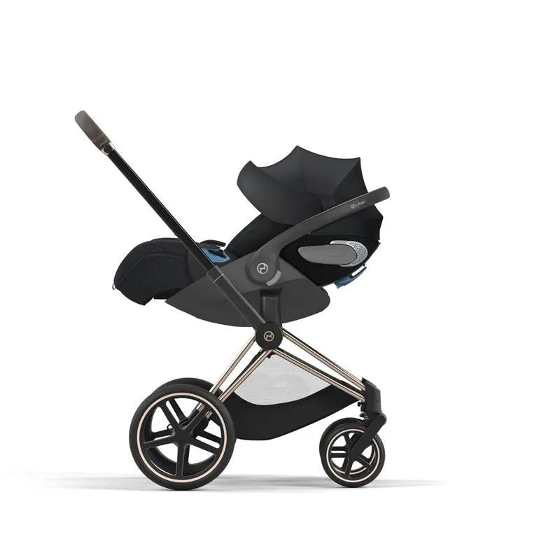 Cybex Priam 4 Stroller Rose Gold/Sepia Black + Priam Lux Carry Cot Sepia Black + Cloud G Saving Bundle