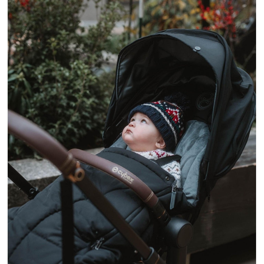 Cybex Priam 4 Stroller Rose Gold/Sepia Black + Priam Lux Carry Cot Sepia Black + Cloud G Saving Bundle