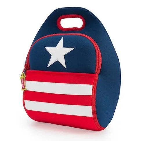 Dabbawalla Lunch Bag, navy with white star and