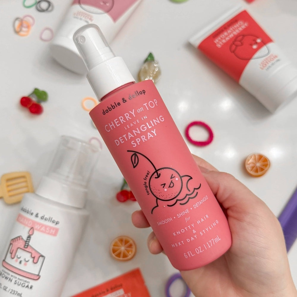 Dabble & Dollop Hair Detangling & Conditioning Spray Cherry on Top