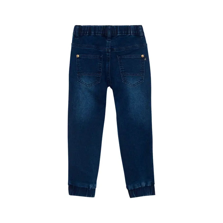 Deux Par Deux French Terry Jogger Pant Navy Denim