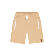 Deuxpardeux French Terry Short With Zipper Pockets Beige