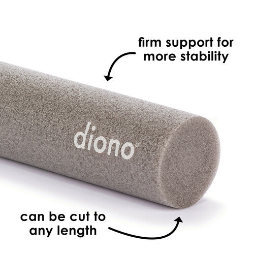 Diono Sit Rite Grey foam car seat support for babies, firm stability, adjustable length