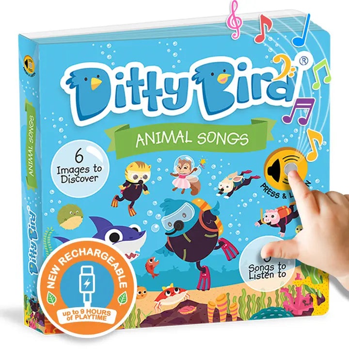 Ditty Bird Sound Book Animal Songs USB-C Rechargeable