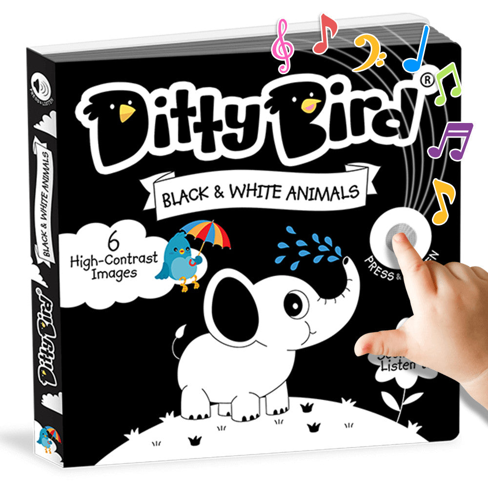 Ditty Bird Sound Book Black And White Animals