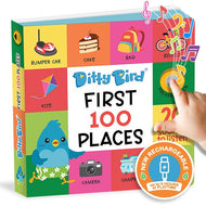 Ditty Bird Sound Book First 100 Places USB-C Rechargeable