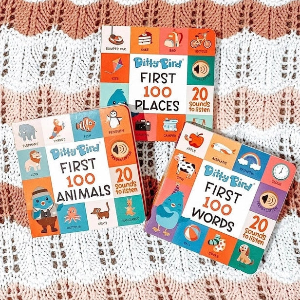 Ditty Bird Sound Book First 100 Words USB-C Rechargeable