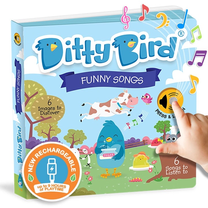 Ditty Bird Sound Book Funny Songs USB-C Rechargeable