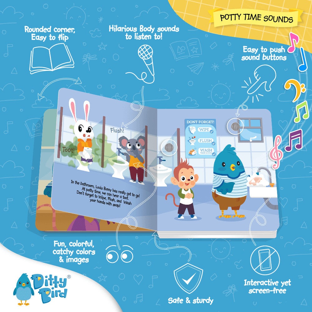 Ditty Bird Sound Book Potty Time
