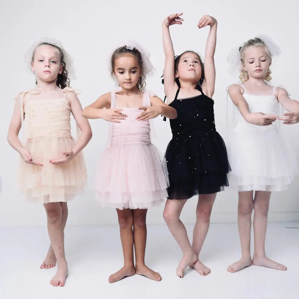 Dolly By Le Petit Tom Pearl Tulle Ballerina Dress Dollypink