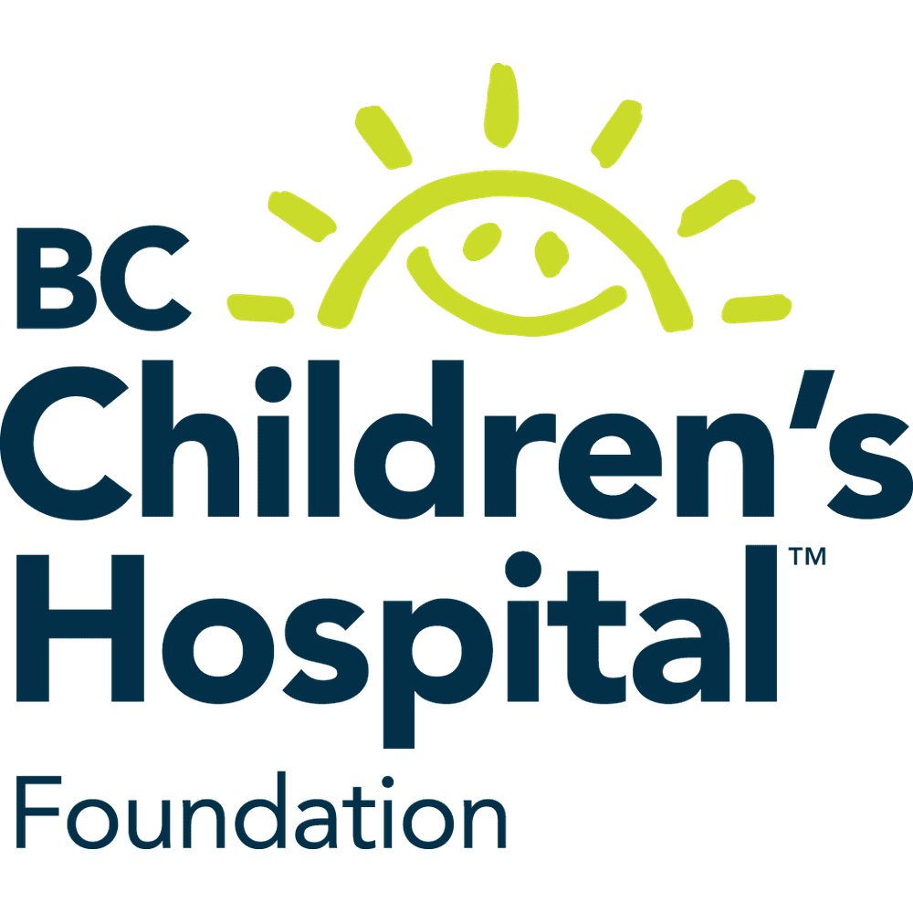 Donation to BC Children's Hospital Foundation logo featuring a bright yellow sun icon.