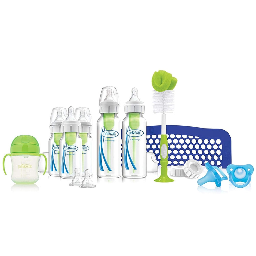 Dr. Brown's Options+ Baby Narrow Bottles First Year Feeding Gift Set