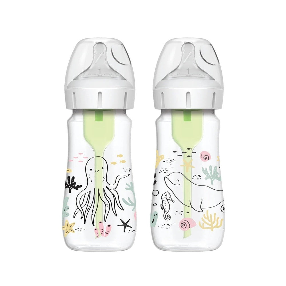 Dr. Brown's Wide Neck Anti-Colic Options Bottle 2-Pack 9 oz/270 ml