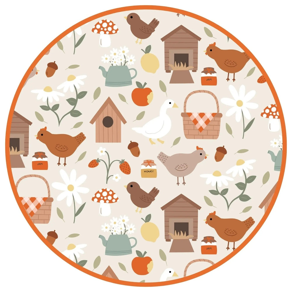 Emerson And Friends Cozy Cottage Bamboo Convertible Baby Pajamas in Green and Multi print