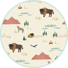 Emerson And Friends On The Ranch Bamboo Convertible Baby Pajama Beige And Multi