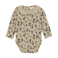 En Fant Girls Long Sleeve Bodysuit Beige