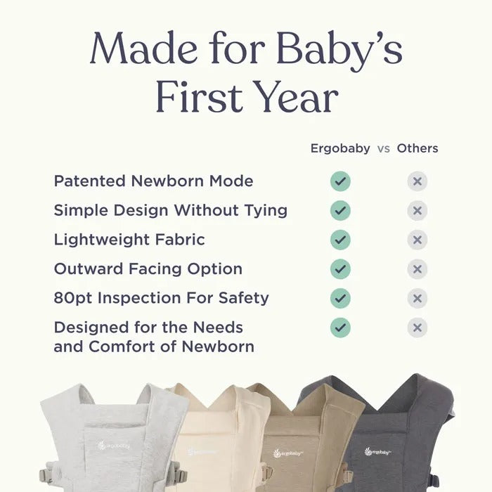 Ergobaby Embrace Knit Newborn Carrier Sage Meadows