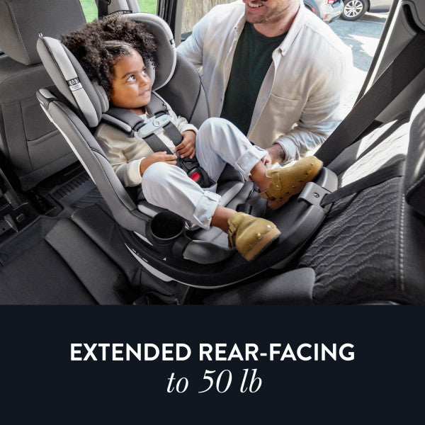 Evenflo Revolve360 Slim 2-in-1 rotating car seat with Sensorsafe, extended rear-facing to 50 lb