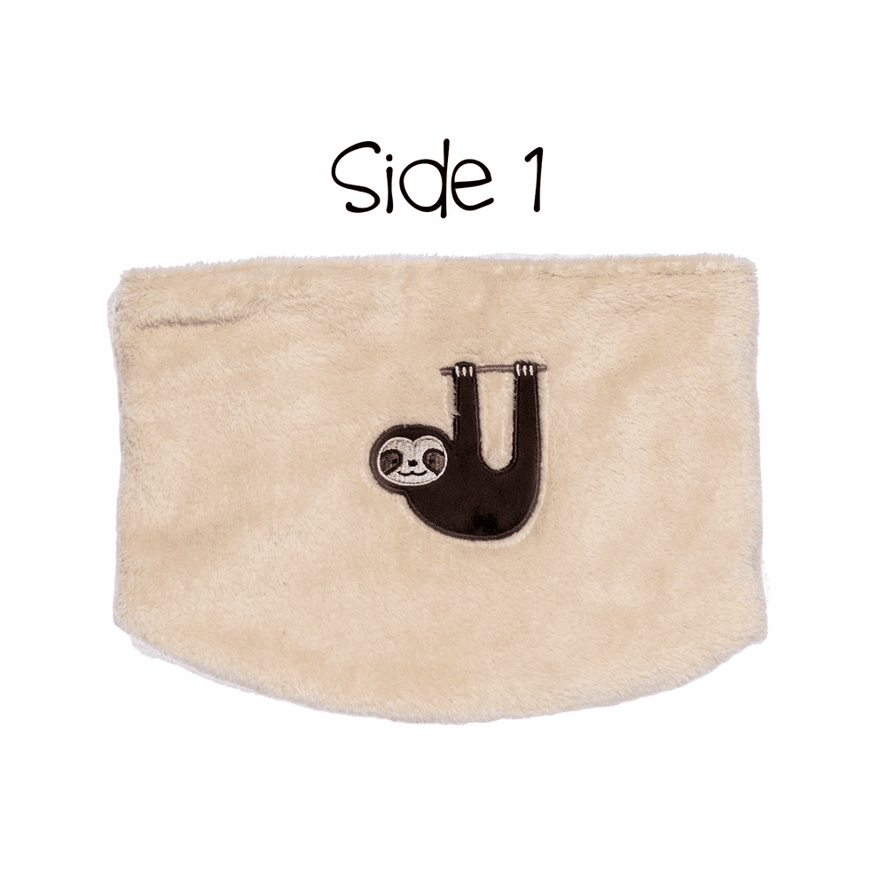 Flapjackkids Reversible Kids Neck Warmers Sloth & Hedgehog