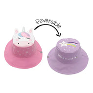 Flapjackkids Reversible Kids Sun Hat Unicorn & Star
