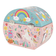 Floss And Rock Musical Jewelry Box Oval Shape Rainbow Fairy