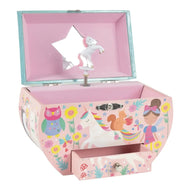 Floss And Rock Musical Jewelry Box Oval Shape Rainbow Fairy