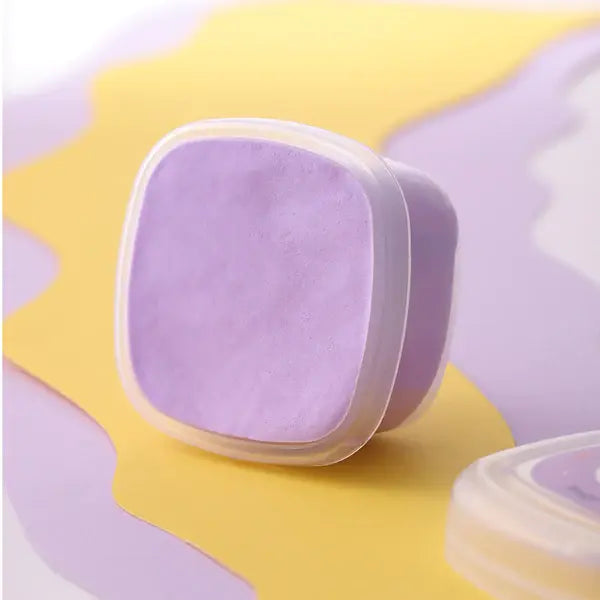 Flower Monaco boron-free ultra-light clay square pieces, purple, from the 24-color set, two pieces