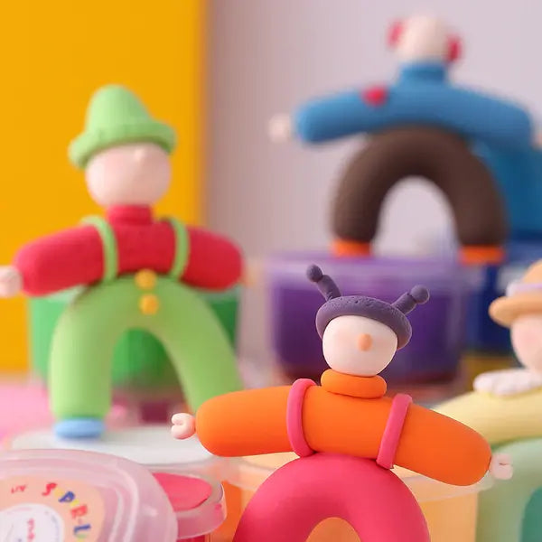 Flower Monaco Ultra Light Clay set, boron-free, 24 colors for colorful clay figures