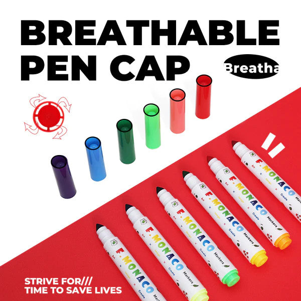 Flower Monaco Mix & Create color-change markers set, 8 markers with rainbow caps