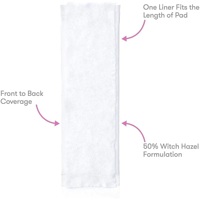 Frida Mom Witch Hazel Perineal Cooling Pad Liners, 24-pack with front-to-back coverage