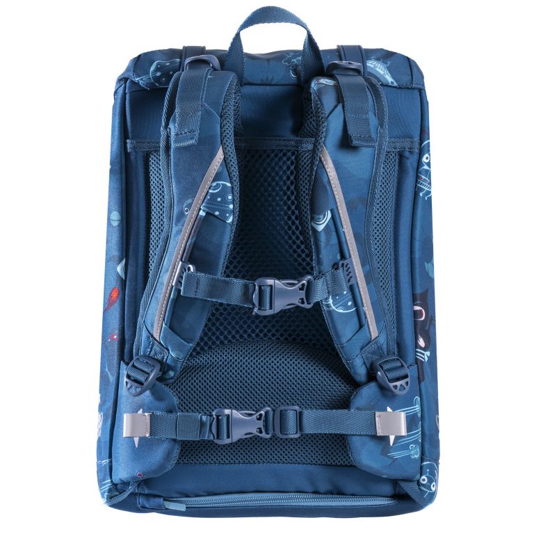 Frii of Norway Ninja Blue 22L school backpack with padded back and chest strap for comfort