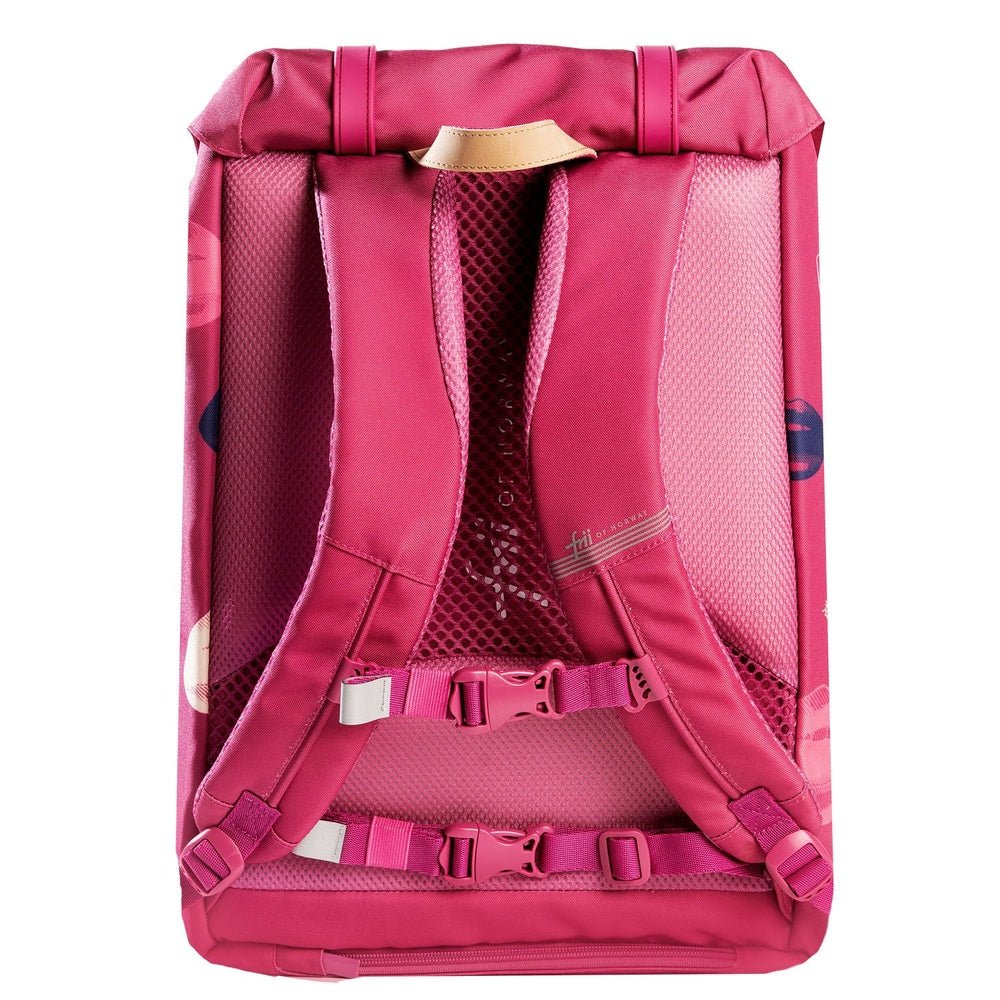 FRII OF NORWAY Frii 30L pink school backpack with padded shoulder straps