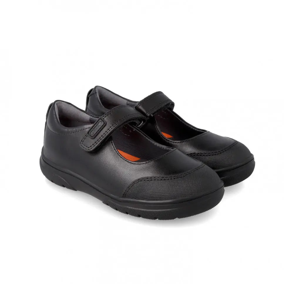 Garvalin Napa Children School Shoes Black