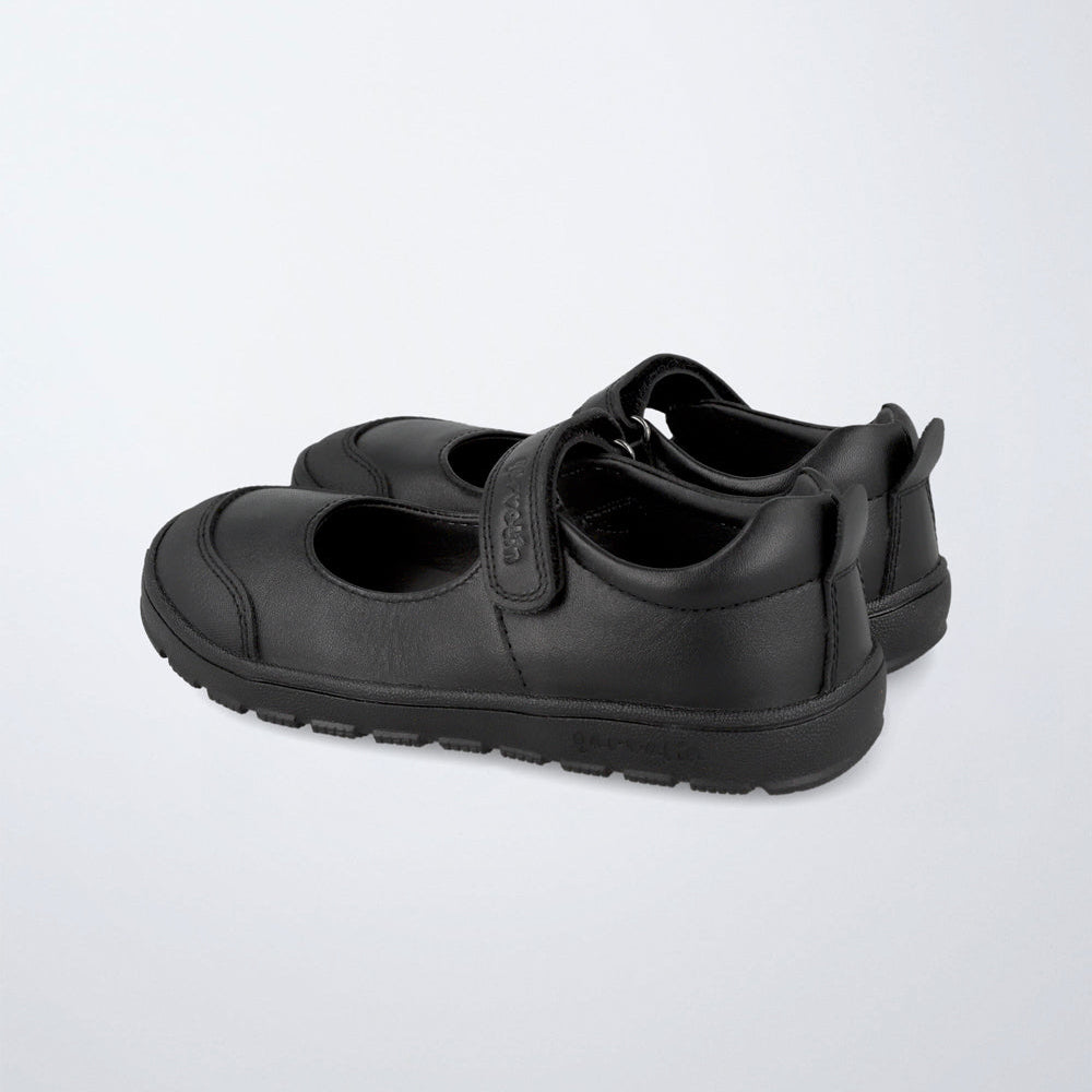 Garvalin School Shoes Black Leather Barefoot Mary Jane - product detail 03
