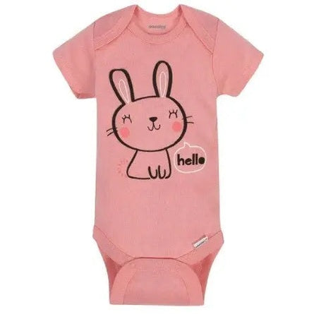 Gerber Short Sleeve Baby Bodysuit Hello