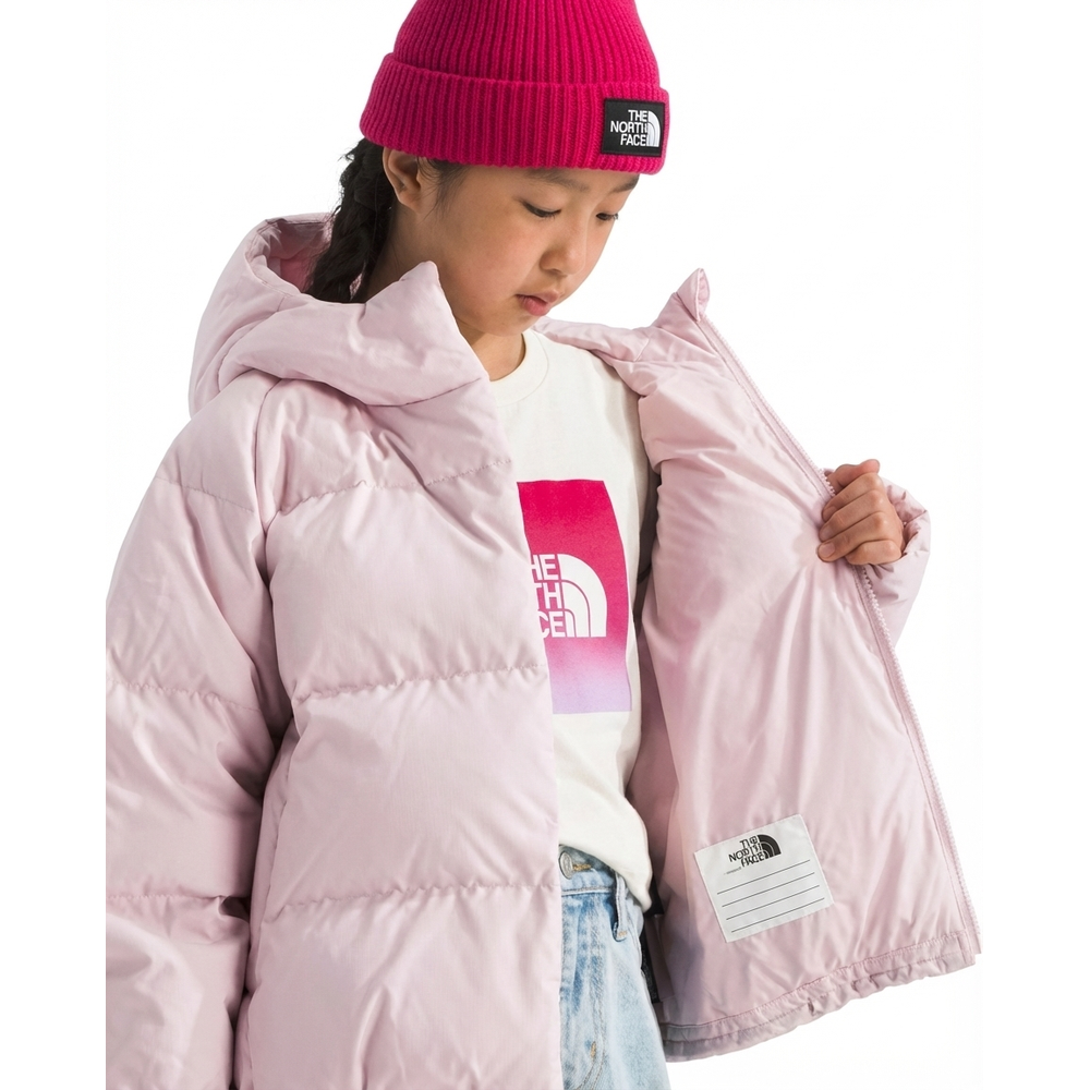 The North Face Girls’ North Down Hooded Jacket Pale Blossom
