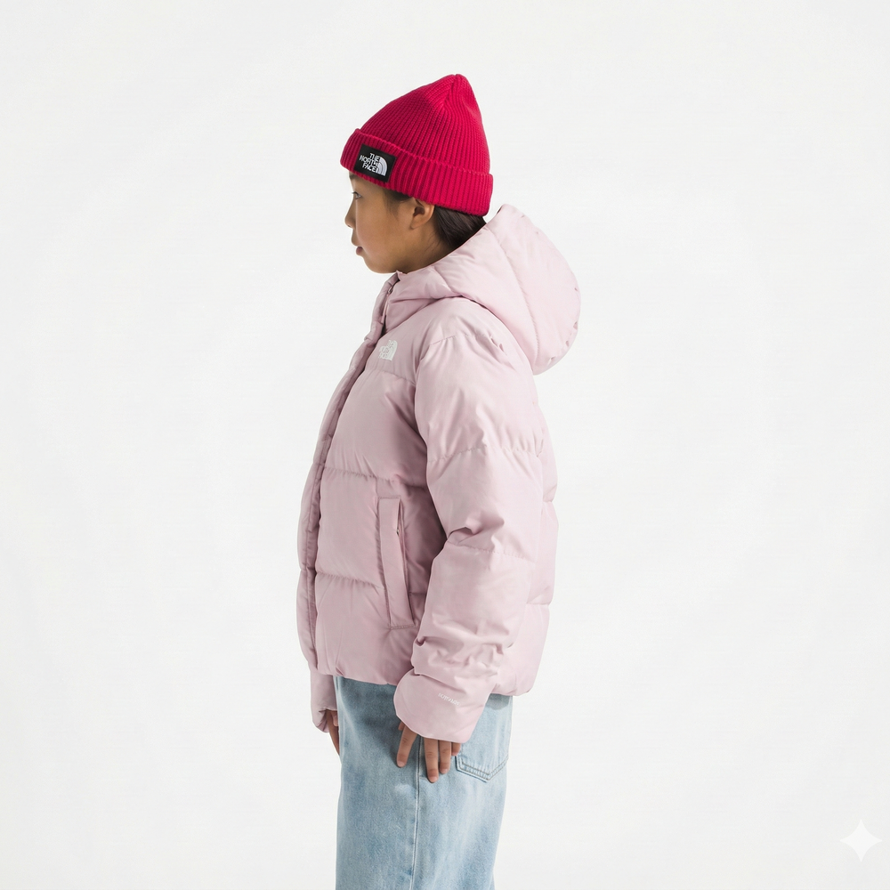 The North Face Girls’ North Down Hooded Jacket Pale Blossom