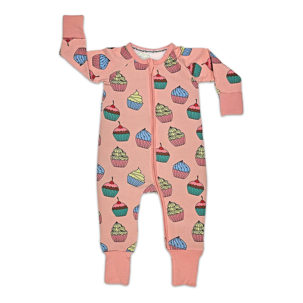 Good Luck Sock Cupcakes Baby Pajamas